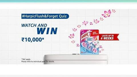 Amazon Harpic Blocks Quiz Answers Today l Win 10000 Amazon Pay Balance l 31 May 2021