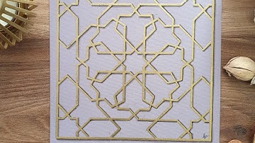 Islamic Geometry: Alhambra 8 fold Pattern taught by Samira Mian during May 2022 Patreon Live