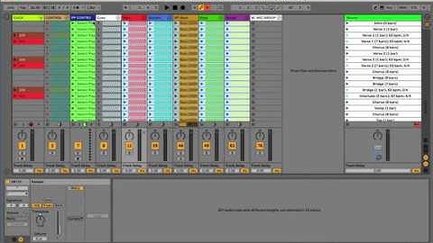 Change Key in Ableton Session View on all Audio Tracks