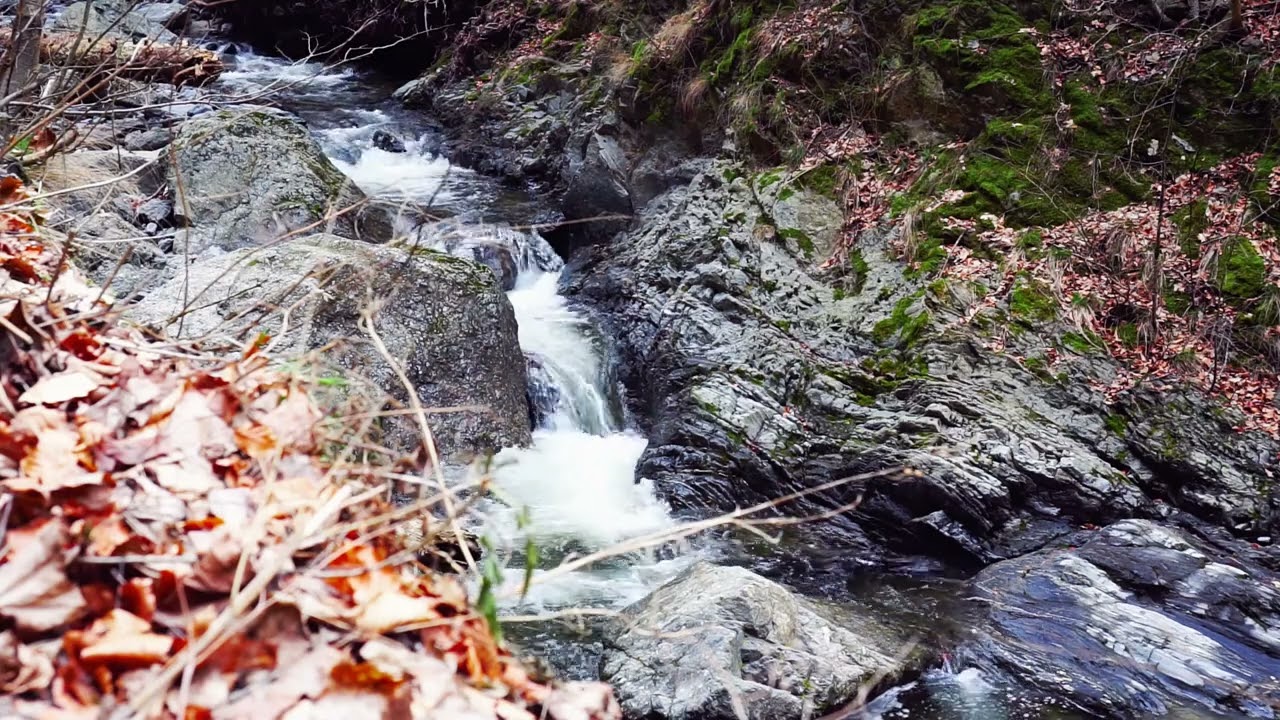 4 hours - River sound. Sounds of falling water. Deep sleep. The pleasant sound of nature.