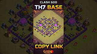 Best TH7 WAR BASE in 2026!