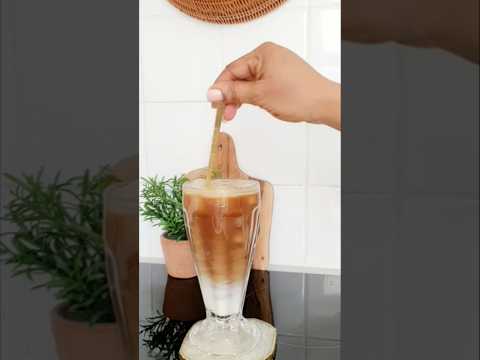 Condensed Milk iced Coffee ☕️ #coffee #icedcoffee #instantcoffee