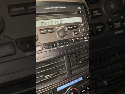 How to reset 07 Honda pilot radio - YouTube