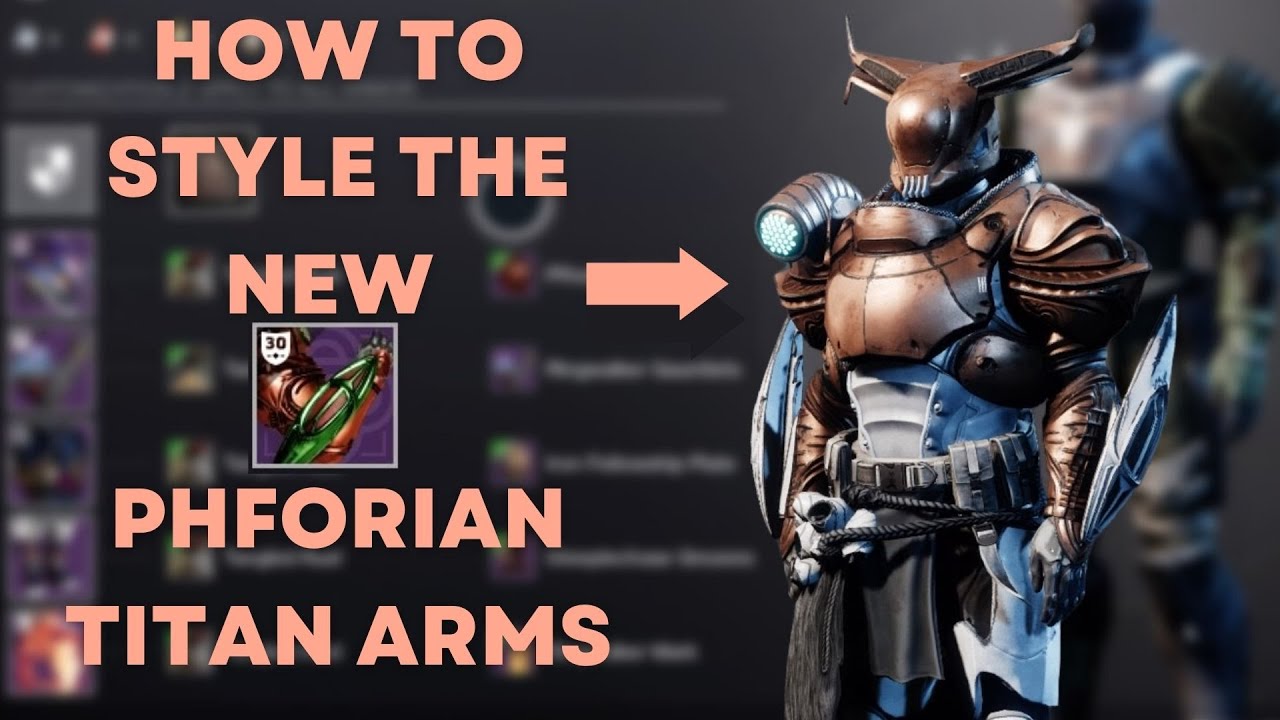 DESTINY 2 FASHION HOW TO STYLE THE NEW MARATHON ARMS FOR THE TITANS (PHFORIAN GAUNLETS BUILD)