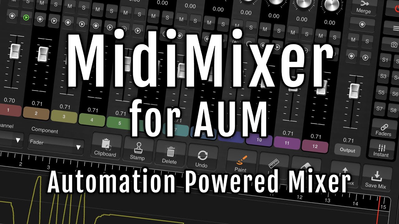 AUM MidiMixer by 4Pockets for iPad