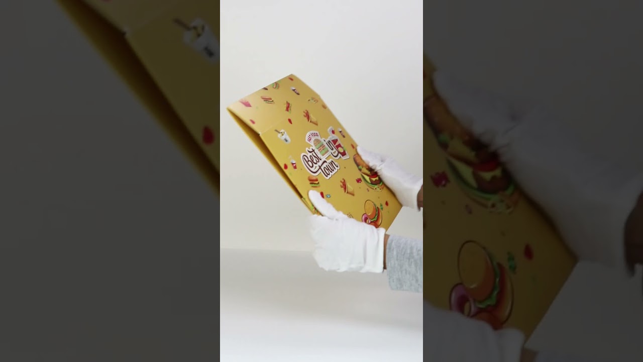 Custom hamburger packaging box