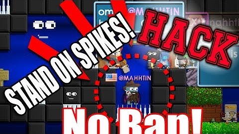 Growtopia | How To Stand On Spikes! Easy! EVERY VERSİON [NEVER BAN!] [EASY METHOD]CE