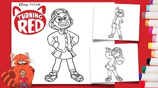 Coloring Mei Lee - Turning Red Coloring Pages | Labolina Coloring TV