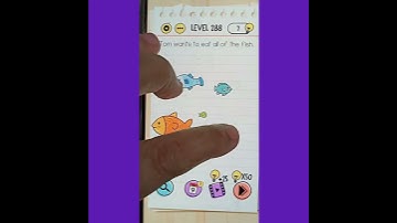 #Tricky #puzzle #braintest #Level 288 "Tom wants to eat all of the fish"