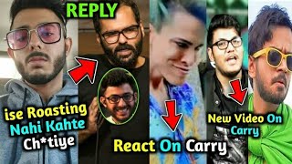 Carryminati Trolling & Reply Kunal kamra | Kunal Reply Carry | Joker React on Carry | Saiman & Rishu