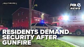 Residents demand locked doors added security after gunfire and bear mace incident