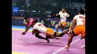 Pro Kabaddi 2018 Highlights Jaipur Pink Panthers Vs Puneri Paltan