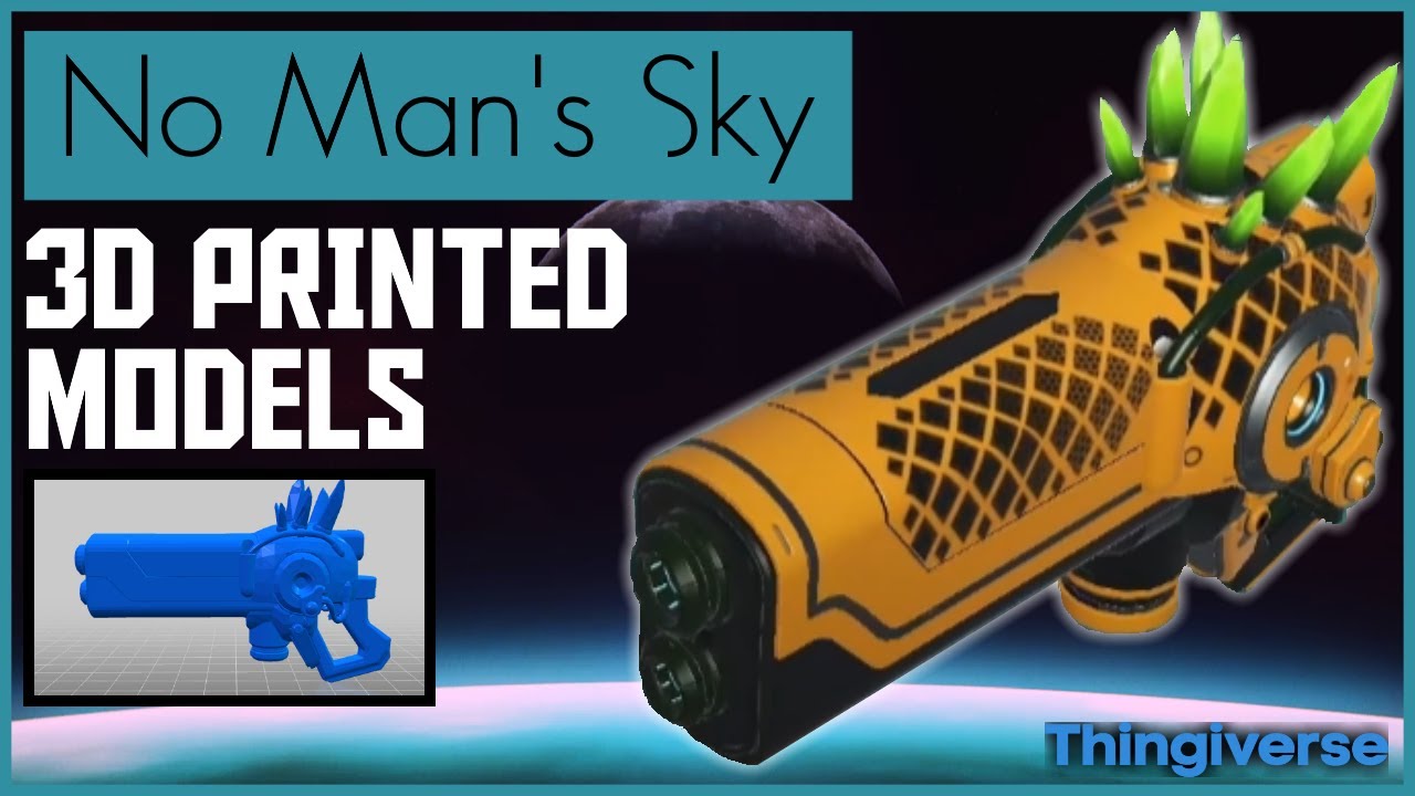 How to 3d Print No Man's Sky Models Exotic Ships Multitools No