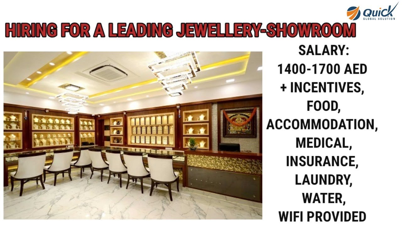 Dubai UAE Leading Luxury Jewelry Brand Client Interview for Males Females Counter Sales Executives