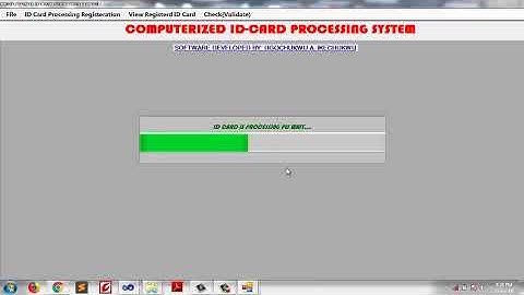 my computerised idcard system
