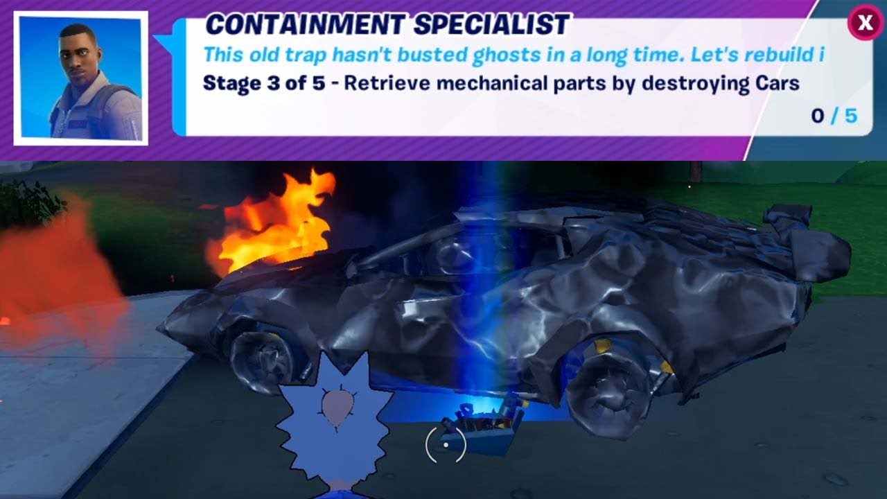 Retrieve mechanical parts by destroying Cars - Stage 3 of 5 - CONTAINMENT SPECIALIST