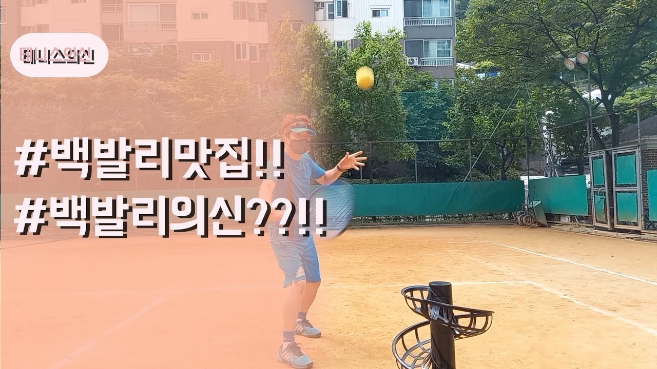 백발리의신??!!백핸드발리팁!! 테니스의신(shin)백발리