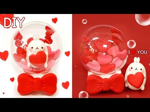 DIY Love Gift Ball -  Heart Rabbit  Molang Ball !!