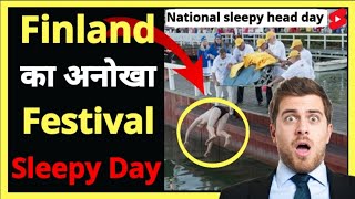 national sleepy head day | odd festivals around the world | #shorts #finland #sleepyday