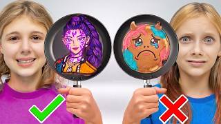 IMPOSSIBLE PANCAKE ART CHALLENGE | Best Art Wins!