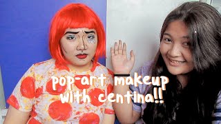 pop-art makeup tutorial(?) with centina