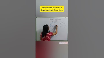 Derivatives of Inverse Trigonometric Functions #maths #shorts #differentiation #derivatives