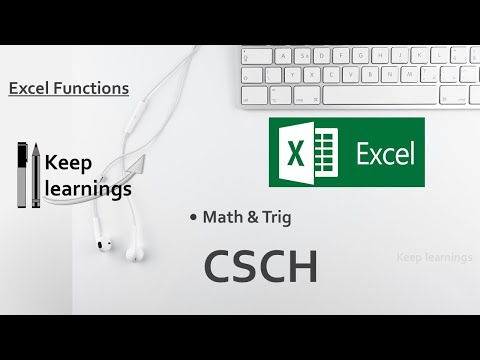 Excel CSCH function