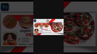 How to make Food Banner in photoshop | Photoshop banner making | easy way to make banner for food