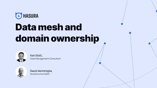 Data mesh and domain ownership