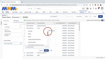 Adding a Cross Filter to a Salesforce Report