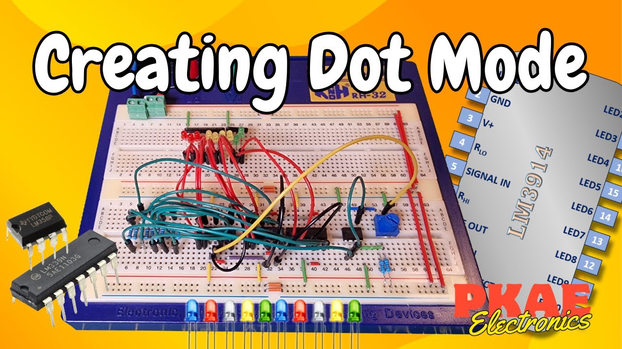 Implementing "DOT" Mode to my LM3914 LED Bar Gauge Circuit.