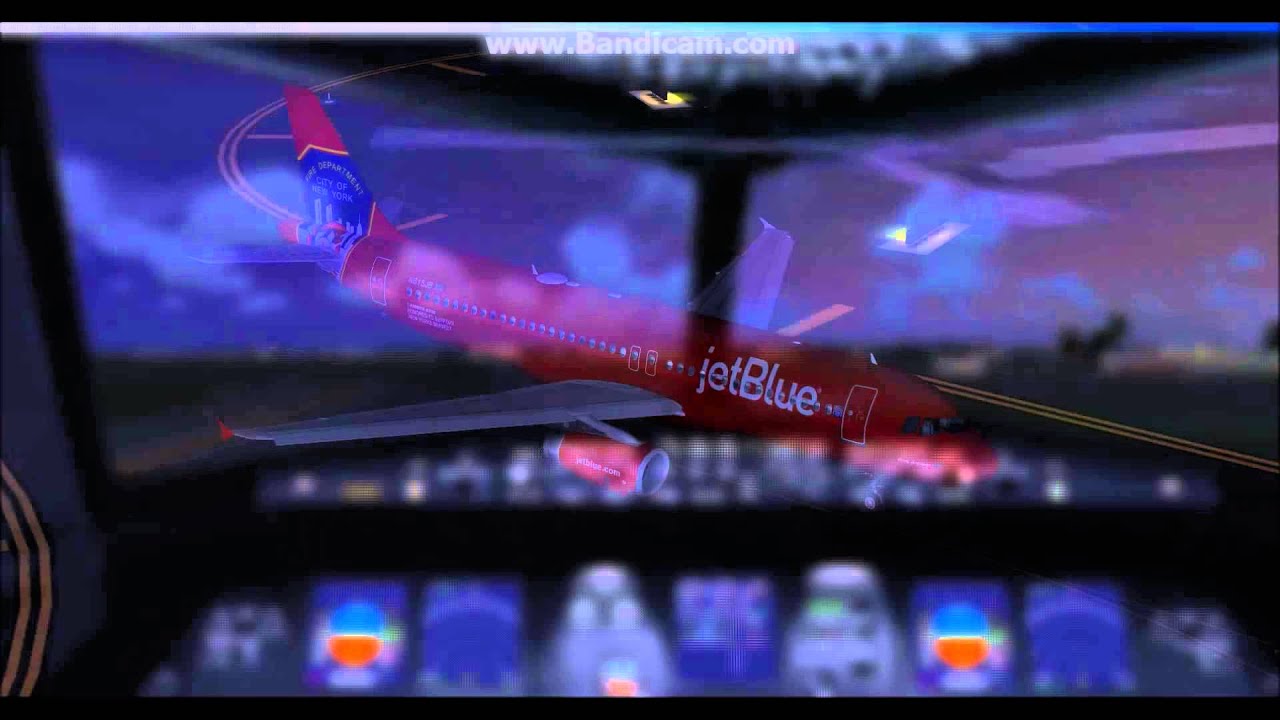 [FSX HD] JetBlue Airways Airbus A320-232 Evening Departure from Orlando ...