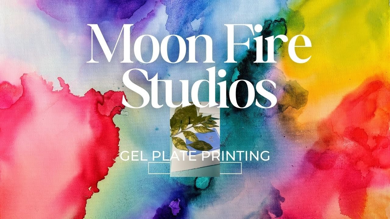 My first time using a Gel Plate for printing! And I used real leaves!