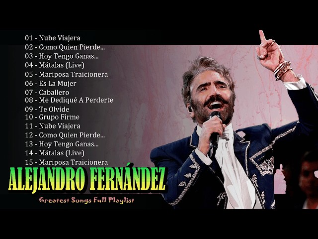 Music platforms spotlight Alejandro Fernández - for defining