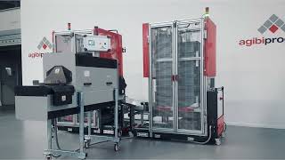 Agibi Progetti - Vertibox, the Automatic Container Changeover System for End-of-Line Automation