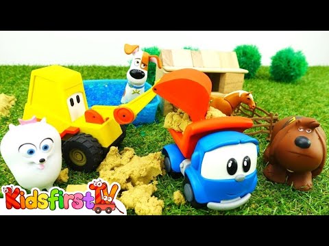 Videos For Kids With Toys. Leo The Truck & Excavator Max. Farm For 