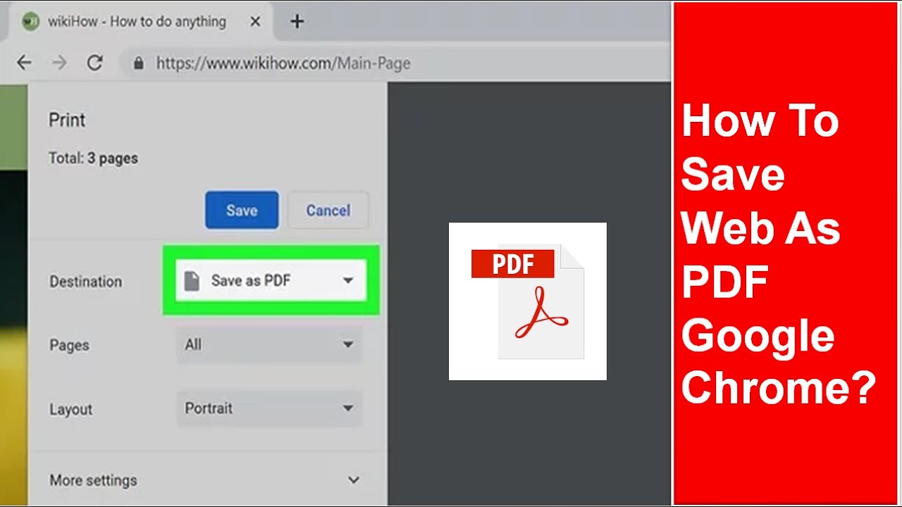 How To Save Websites As PDF Google Chrome, How To Save Web Page Google ...