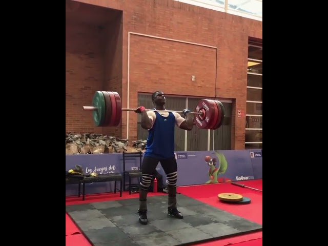 190kg Clean+Squat+powerjerk+BTN Powerjerk by @jhonatan rivas - Olympic Weightlifting Training class=