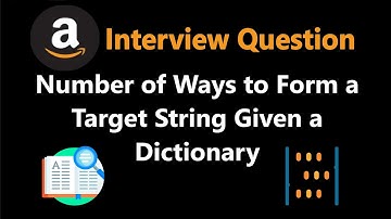 Number of Ways to Form a Target String Given a Dictionary - Leetcode 1639 - Python