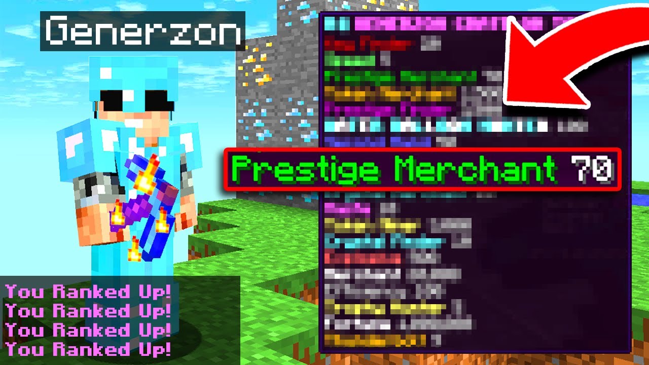 Prison Ranks Minecraft The BEST and FASTEST WAY to RANKUP in Minecraft PRISONS | Minecraft OP ...
