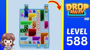 Drop Away Level 588 Solution Walkthrough