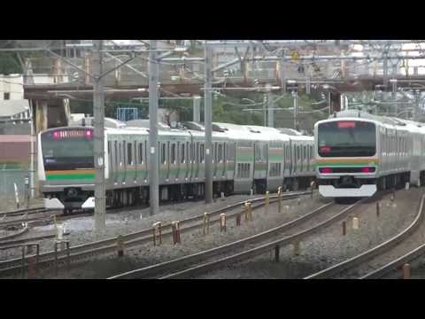 湘南新宿ラインE231系+E233系VS上野東京ラインE231系　蕨駅高速通過