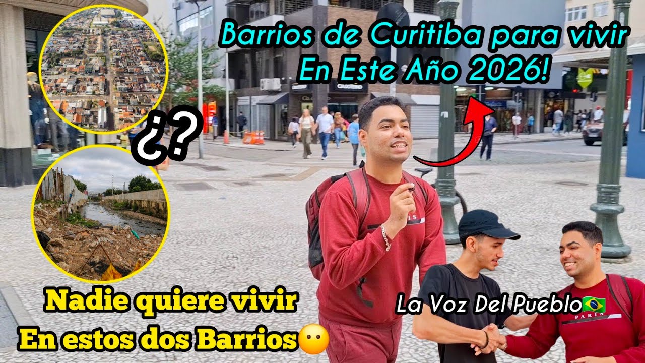 NADIE quiere Vivir En Estos Dos BARRIOS 😱. Cuáles son los mejores Barrios para vivir en CURITIBA? 🇧🇷