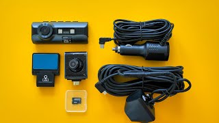 AZDOME M550 3 Channel Dash Cam Installation & Video Samples