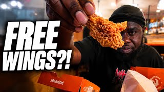 Come With Me to Popeyes... They're Giving Away Free Wings Today