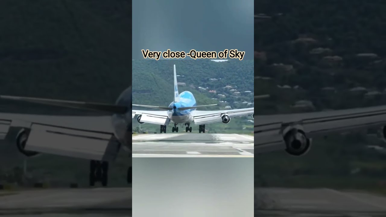 Queen Of Sky Flying Very Close Boeing747 Aviation Airplane Subscribe Viral