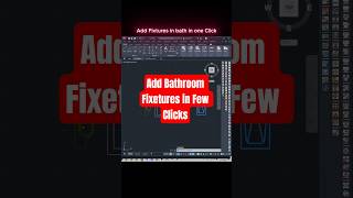 Add Bathroom Fixtures in Few Clicks #autocad #autocadblocks #2ddrawing #design #2ddraw #dwg