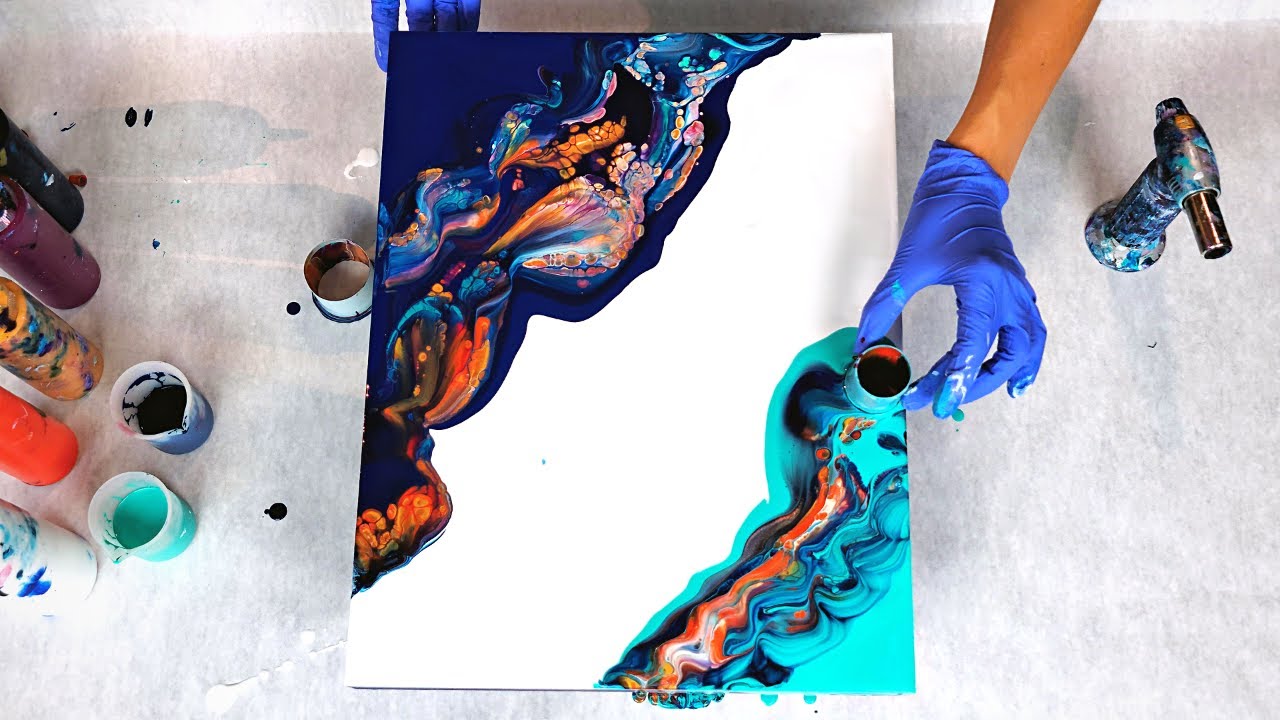 Acrylic Pouring Cells FEST 🥳 Gorgeous Open Cup Pour ~ Abstract Art ...
