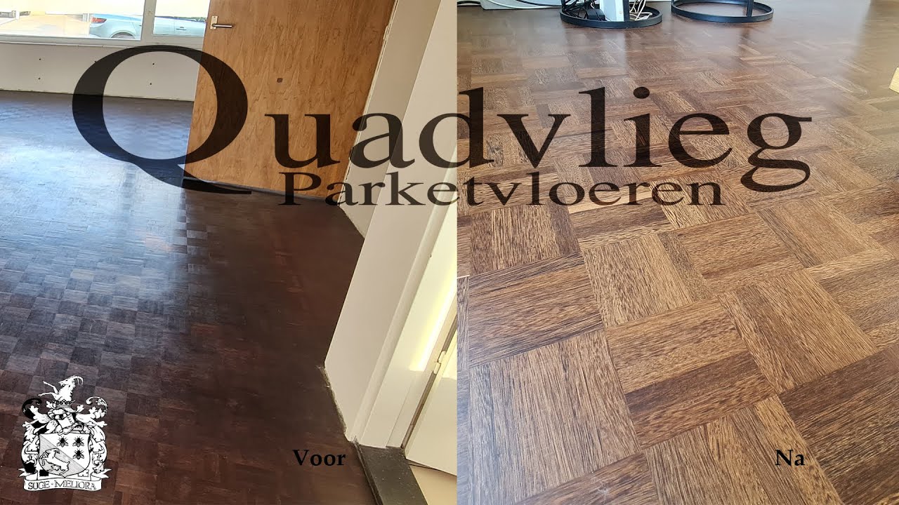 Quadvlieg Parketvloer Traditioneel mozaiek parket wengé Maastricht