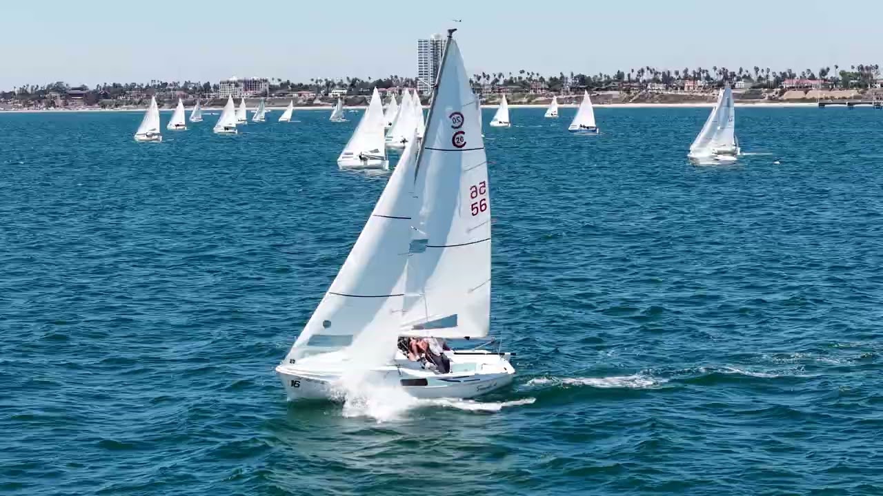 ⁣2026 Cal 20 Class Champs   Day 2   Race 4   Gold first beat